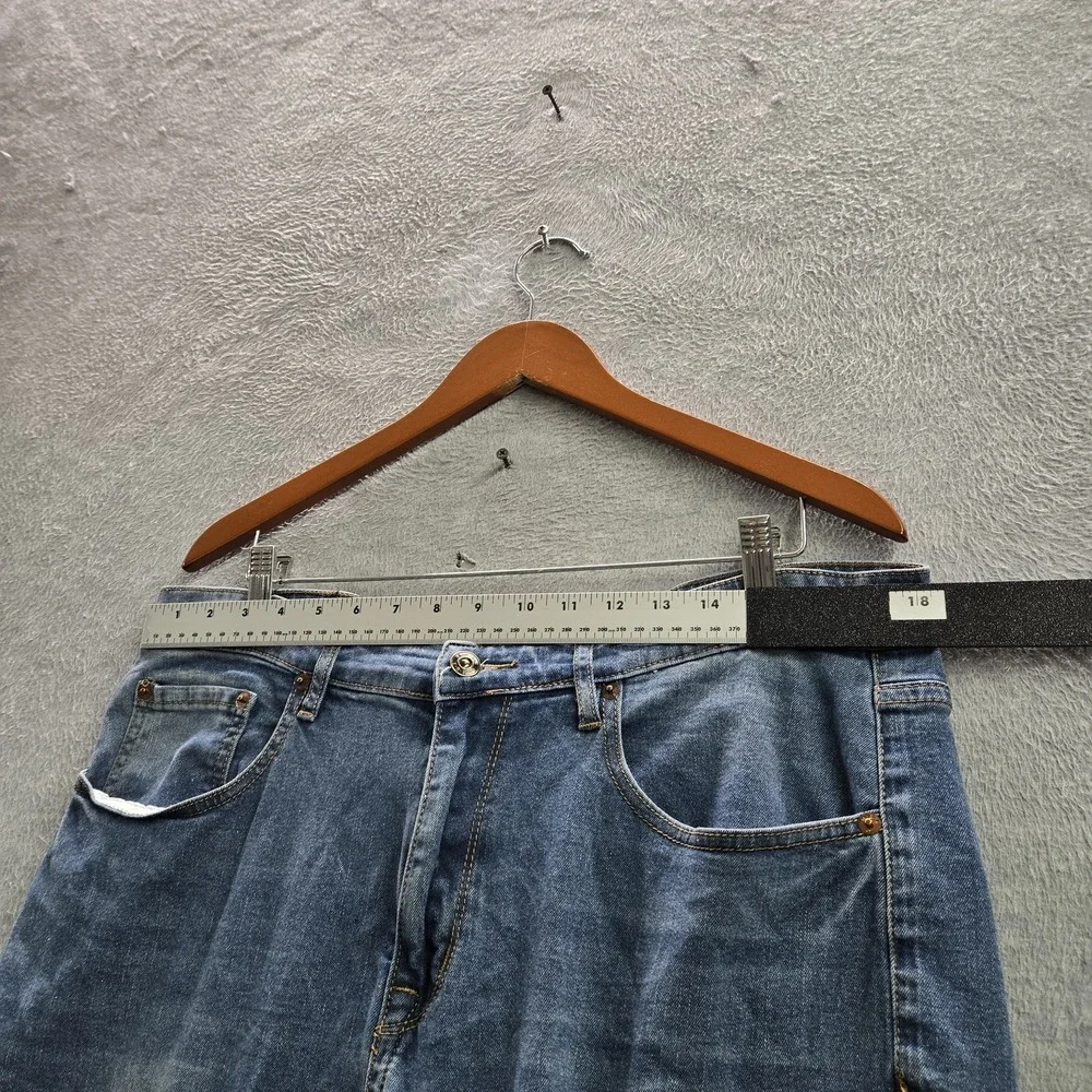 MBX Men Jeans 36X30 Blue Denim Straight Slim Fit 28